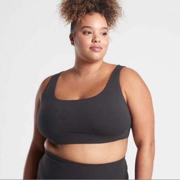 Athleta Exhale Sports Bra D-DD Black 1X 531139 - Picture 1 of 8